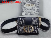 Dior 30 Montaigne Box Bag in Blue Dior Oblique Jacquard Canvas Replica