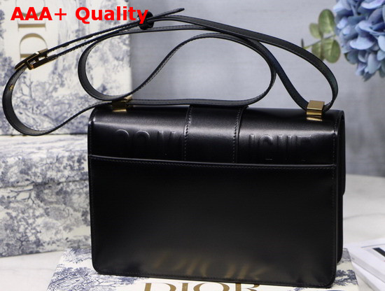 Dior 30 Montaigne Calfskin Bag in Black Smooth Calfskin Replica