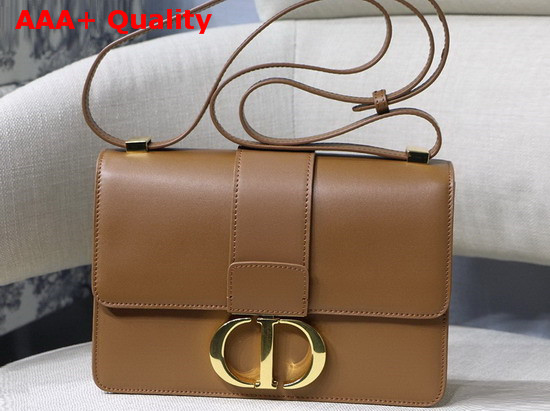 Dior 30 Montaigne Calfskin Bag in Camel Replica