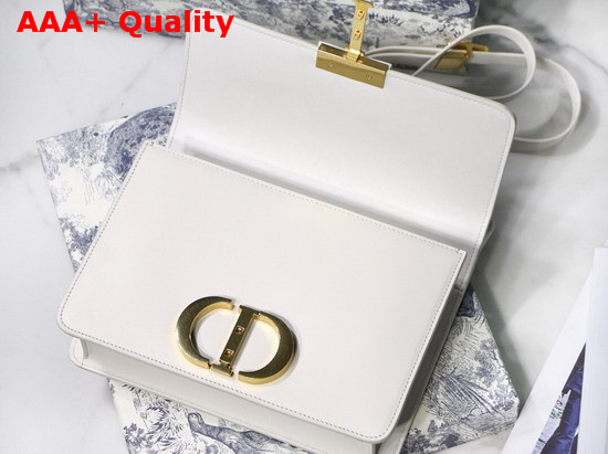 Dior 30 Montaigne Calfskin Bag in Off White Smooth Calfskin Replica