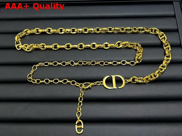 Dior 30 Montaigne Chain Belt Gold Finish Metal Replica