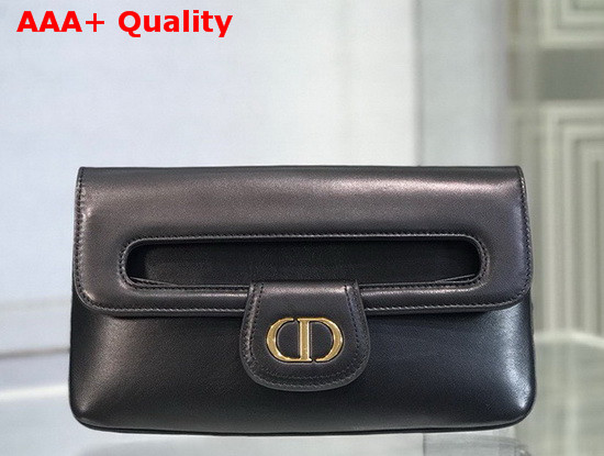 Dior 30 Montaigne Clutch in Black Lambskin Replica