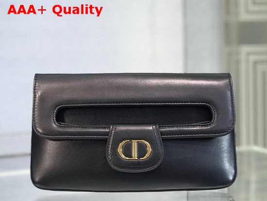 Dior 30 Montaigne Clutch in Black Lambskin Replica