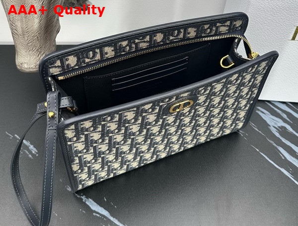 Dior 30 Montaigne Dea Pouch Blue Dior Oblique Jacquard Replica