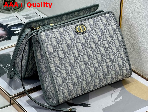 Dior 30 Montaigne Dea Pouch Gray Dior Oblique Jacquard Replica