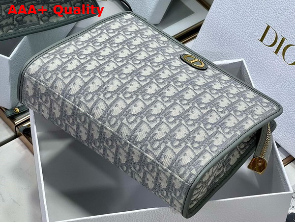 Dior 30 Montaigne Dea Pouch Gray Dior Oblique Jacquard Replica