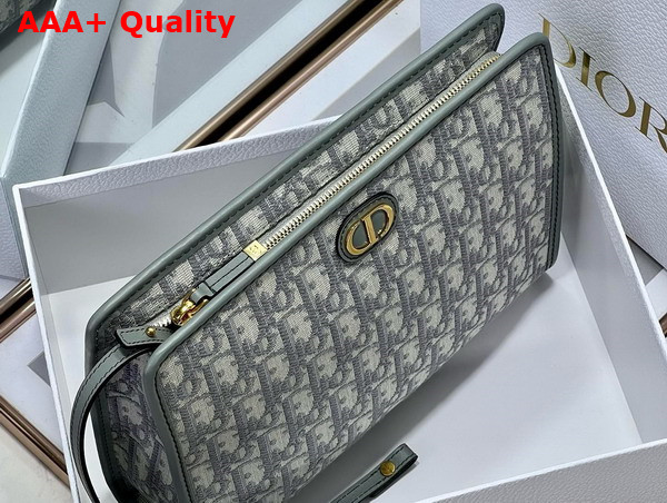 Dior 30 Montaigne Dea Pouch Gray Dior Oblique Jacquard Replica