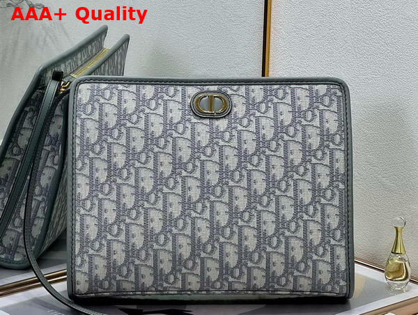 Dior 30 Montaigne Dea Pouch Gray Dior Oblique Jacquard Replica