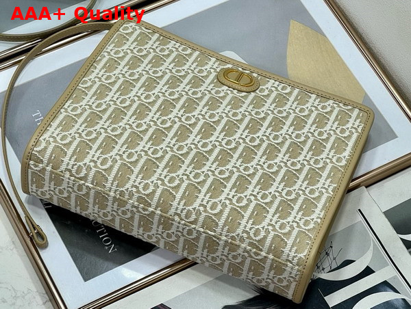 Dior 30 Montaigne Dea Pouch Natural Dior Oblique Jacquard Replica