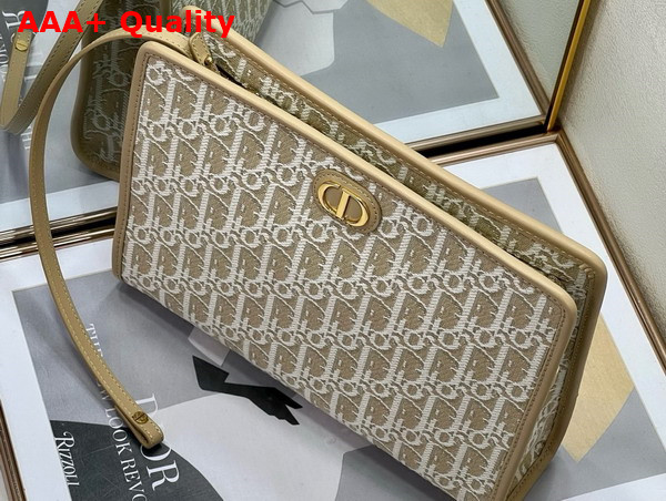 Dior 30 Montaigne Dea Pouch Natural Dior Oblique Jacquard Replica
