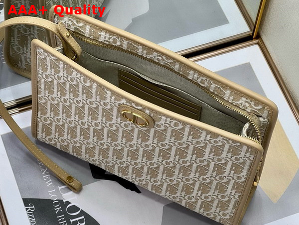 Dior 30 Montaigne Dea Pouch Natural Dior Oblique Jacquard Replica