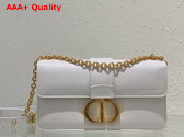 Dior 30 Montaigne East West Bag with Chain Latte Calfskin Replica