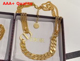 Dior 30 Montaigne Necklace Gold Finish Metal Replica