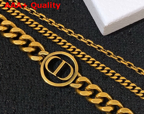 Dior 30 Montaigne Necklace in Gold Color Replica