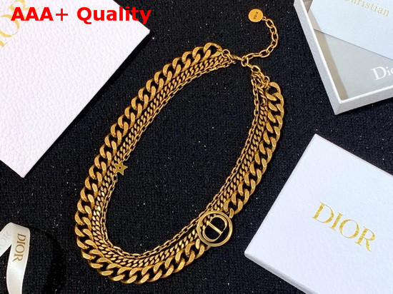 Dior 30 Montaigne Necklace in Gold Color Replica