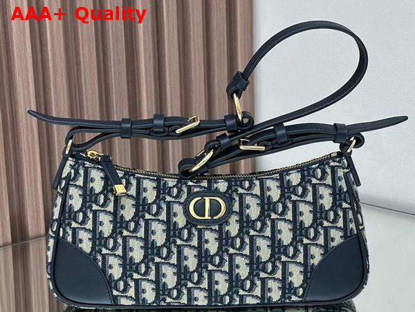 Dior 30 Montaigne Wanderlust Mini Bag in Blue Dior Oblique Replica