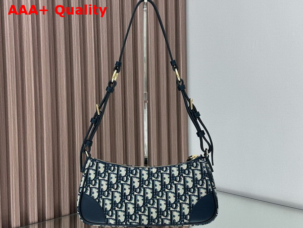 Dior 30 Montaigne Wanderlust Mini Bag in Blue Dior Oblique Replica