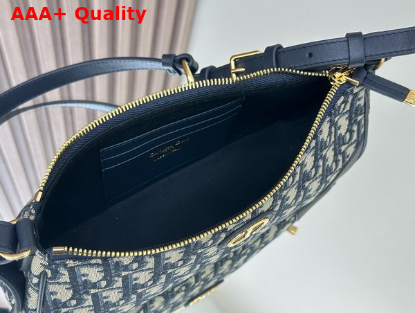 Dior 30 Montaigne Wanderlust Mini Bag in Blue Dior Oblique Replica