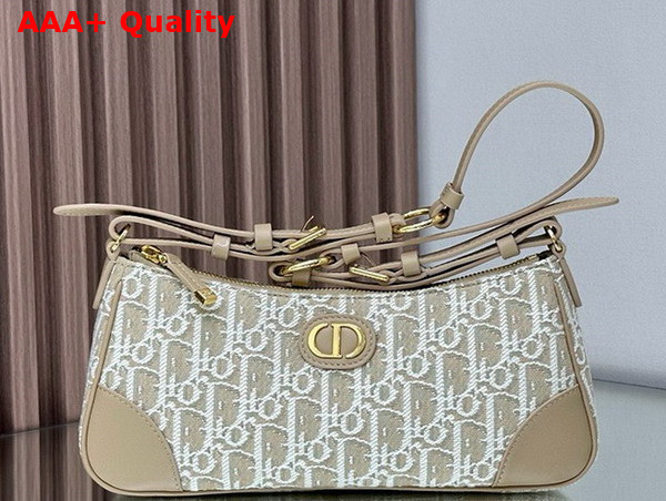 Dior 30 Montaigne Wanderlust Mini Bag in Ecru Dior Oblique Chambray Replica