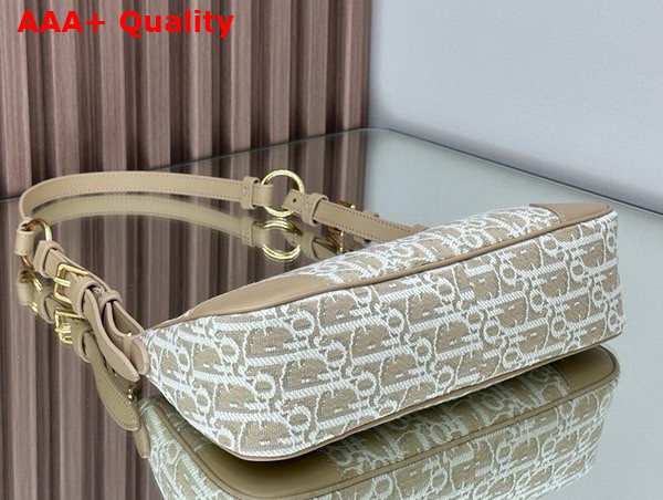 Dior 30 Montaigne Wanderlust Mini Bag in Ecru Dior Oblique Chambray Replica