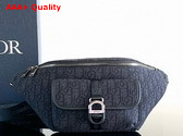 Dior 8 Belt Bag Black Dior Oblique Jacquard Replica