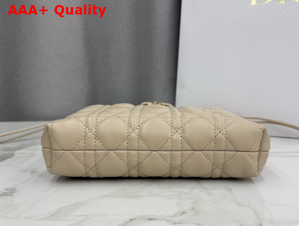 Dior Adiorable Mini Bucket Bag in Beige Cannage Lambskin Replica