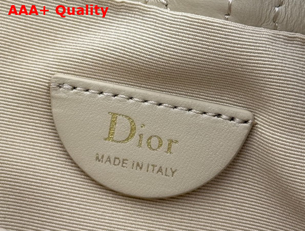 Dior Adiorable Mini Bucket Bag in Beige Cannage Lambskin Replica