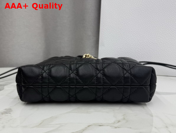 Dior Adiorable Mini Bucket Bag in Black Cannage Lambskin Replica