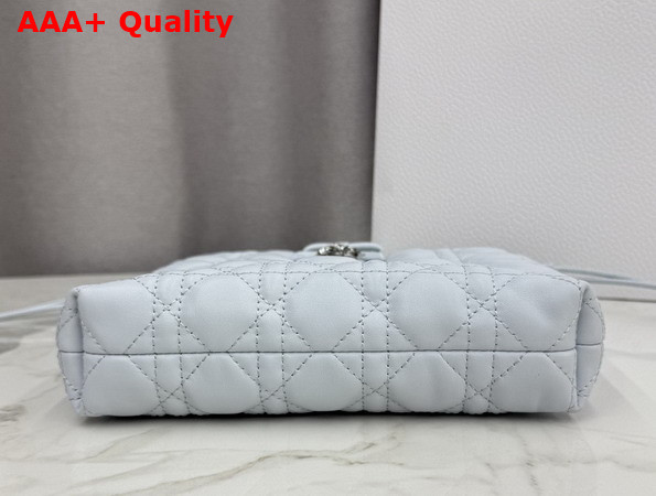 Dior Adiorable Mini Bucket Bag in Ice Blue Cannage Lambskin Replica