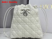 Dior Adiorable Mini Bucket Bag in Latte Cannage Lambskin Replica