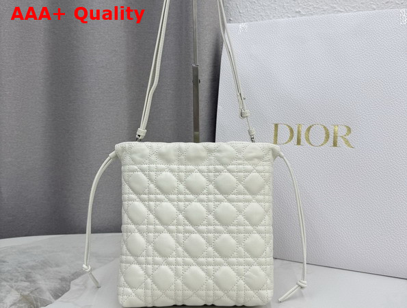 Dior Adiorable Mini Bucket Bag in Latte Cannage Lambskin Replica