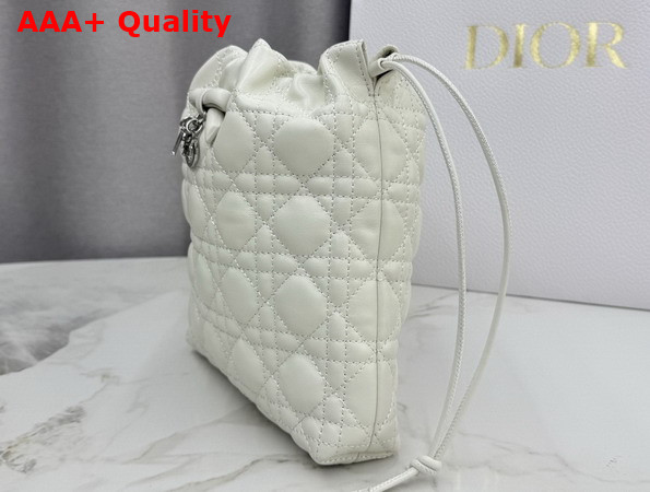 Dior Adiorable Mini Bucket Bag in Latte Cannage Lambskin Replica
