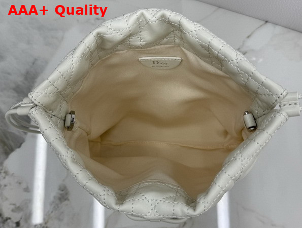 Dior Adiorable Mini Bucket Bag in Latte Cannage Lambskin Replica