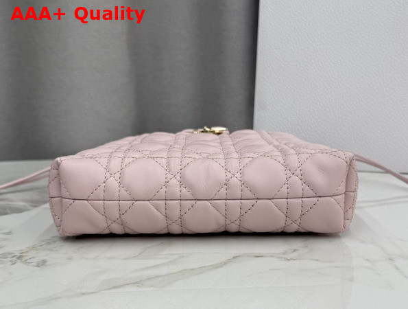 Dior Adiorable Mini Bucket Bag in Soupir Pink Cannage Lambskin Replica