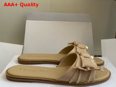 Dior Adiorable Mule in Nude Fringed Grosgrain Replica