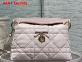 Dior Adiorable Top Handle Mini Bag Ballet Pink Macrocannage Lambskin Replica