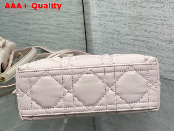 Dior Adiorable Top Handle Mini Bag Ballet Pink Macrocannage Lambskin Replica