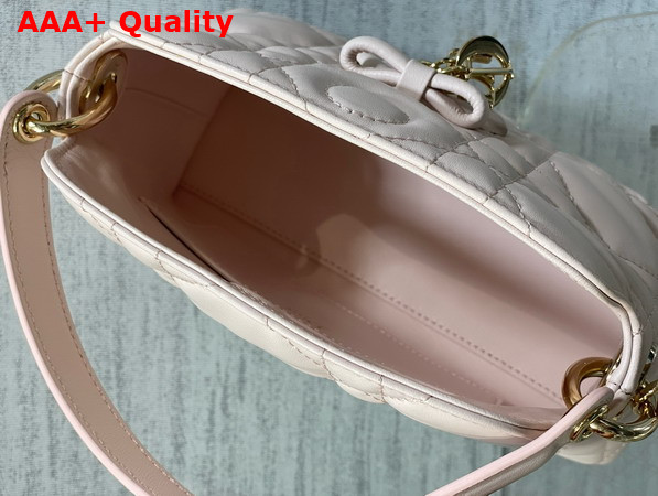 Dior Adiorable Top Handle Mini Bag Ballet Pink Macrocannage Lambskin Replica