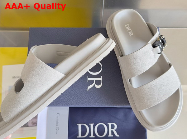 Dior Aqua Sandal Dior in Gray Suede Replica
