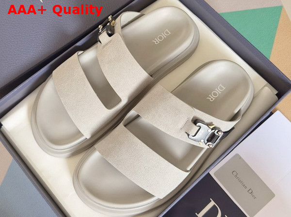 Dior Aqua Sandal Dior in Gray Suede Replica