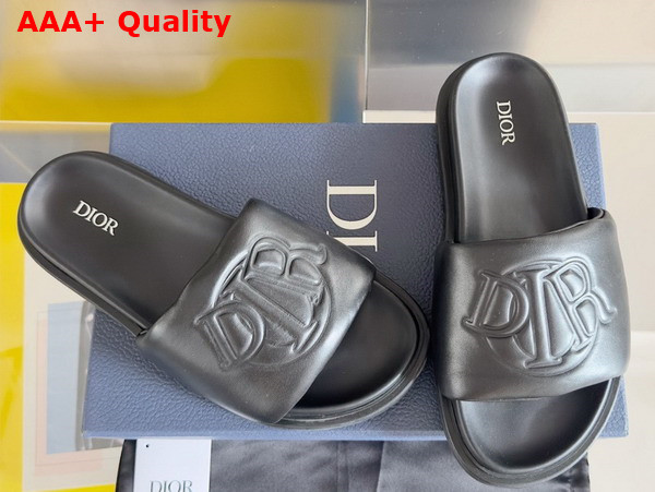 Dior Aqua Sandal in Black Quilted Smooth Calfskin Replica