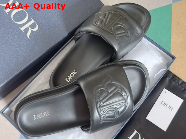 Dior Aqua Sandal in Black Quilted Smooth Calfskin Replica