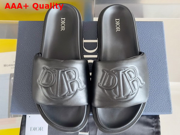 Dior Aqua Sandal in Black Quilted Smooth Calfskin Replica