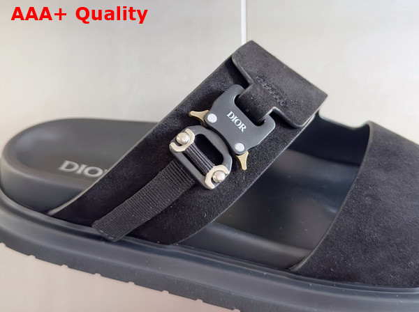 Dior Aqua Sandal in Black Suede Replica