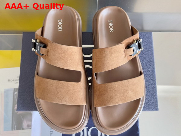 Dior Aqua Sandal in Camel Suede Replica