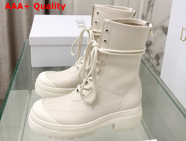 Dior Arcade Ankle Boot White Stretch Lambskin Replica