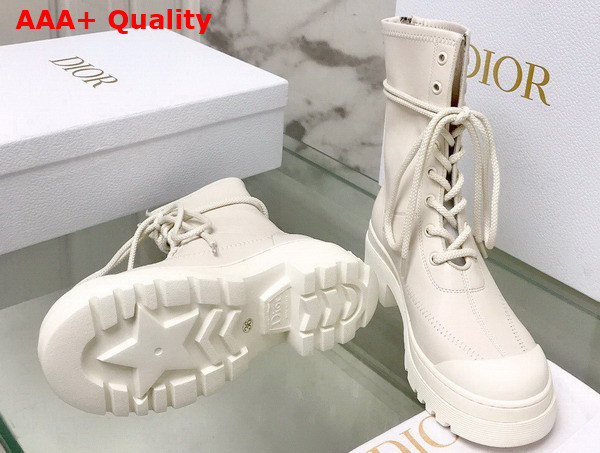 Dior Arcade Ankle Boot White Stretch Lambskin Replica