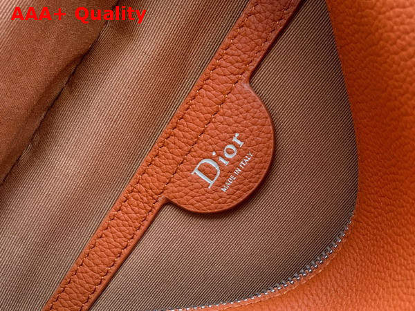 Dior Archie Zipped Bag with Strap Tan Grained Calfskin Replica