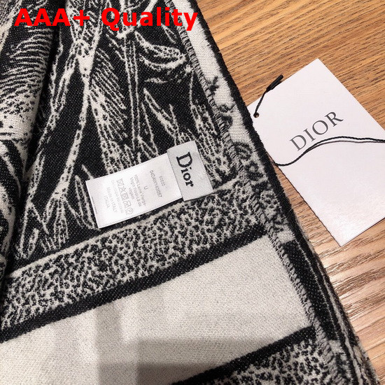 Dior Around The World Throw Blue Wool Replica