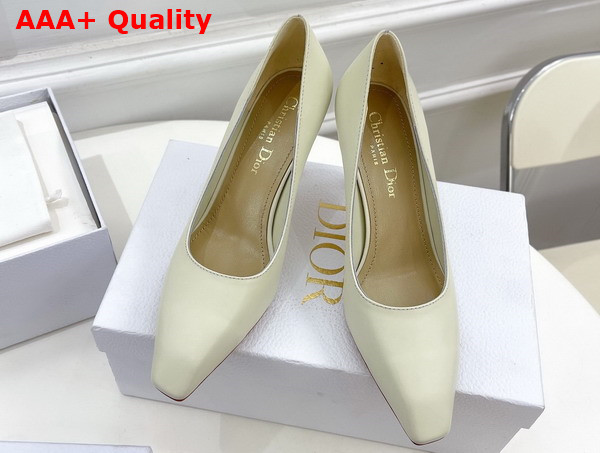 Dior Attract Pump White Supple Calfskin Replica